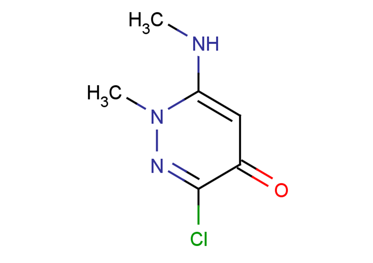 3-chloro-1-methyl-6-(methylamino)-1,4-dihydropyridazin-4-one