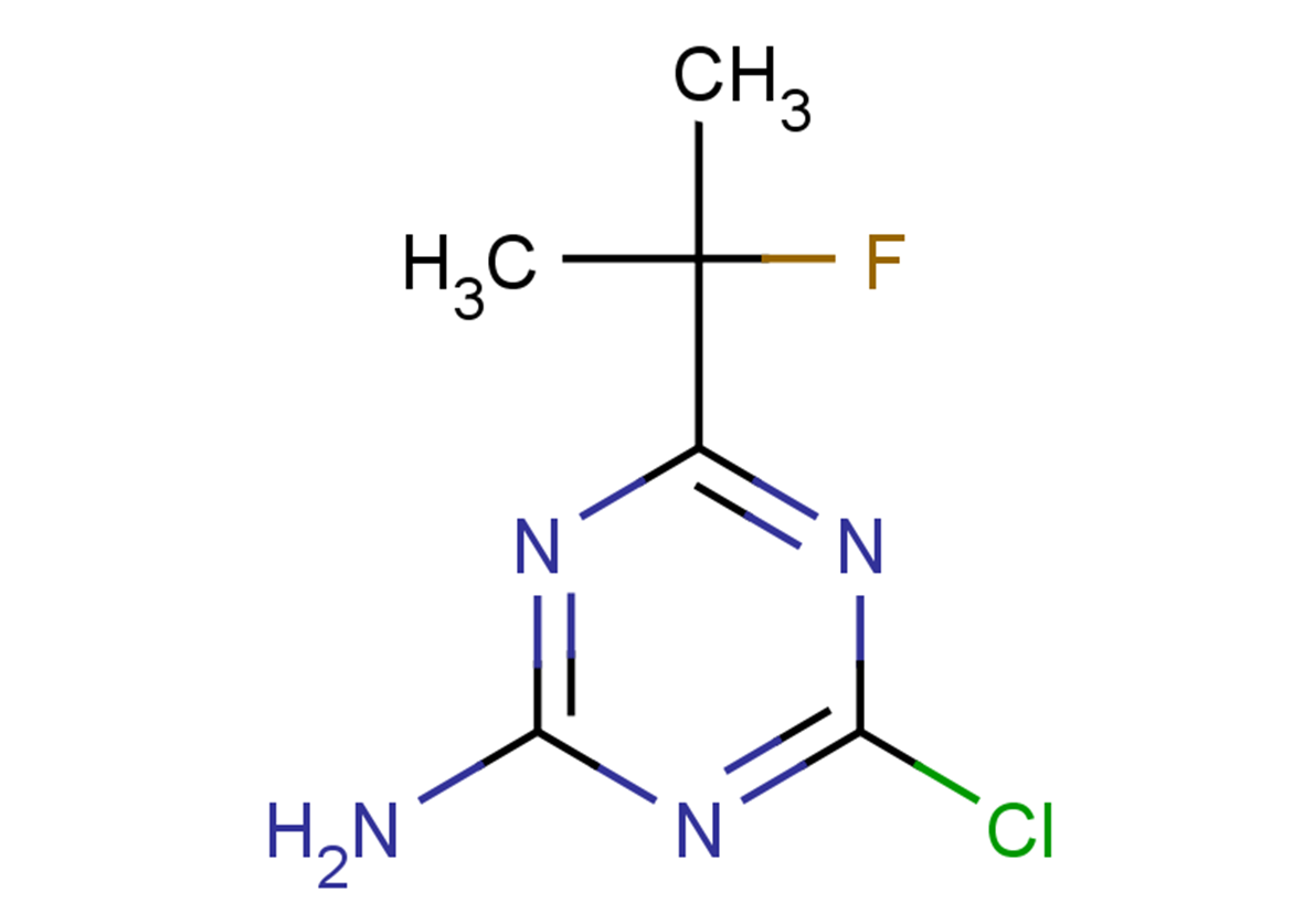 4-chloro-6-(2-fluoropropan-2-yl)-1,3,5-triazin-2-amine