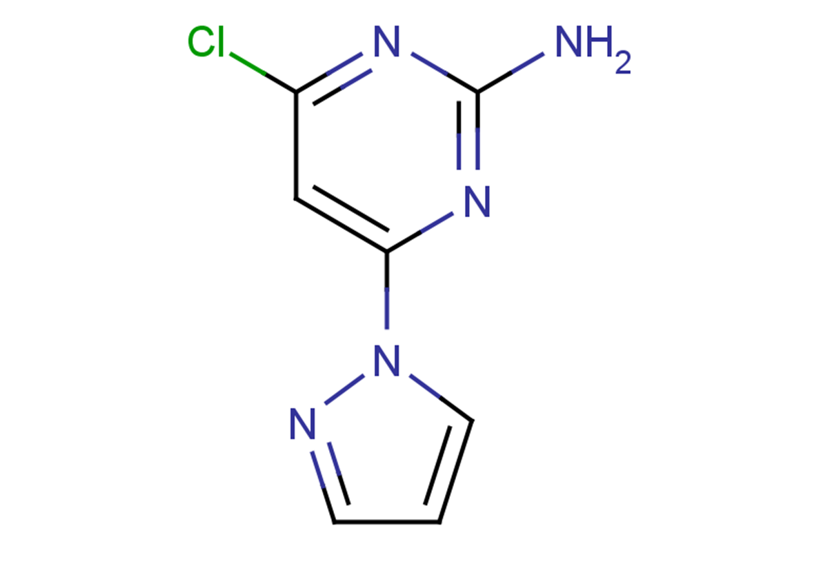 4-chloro-6-(1H-pyrazol-1-yl)pyrimidin-2-amine