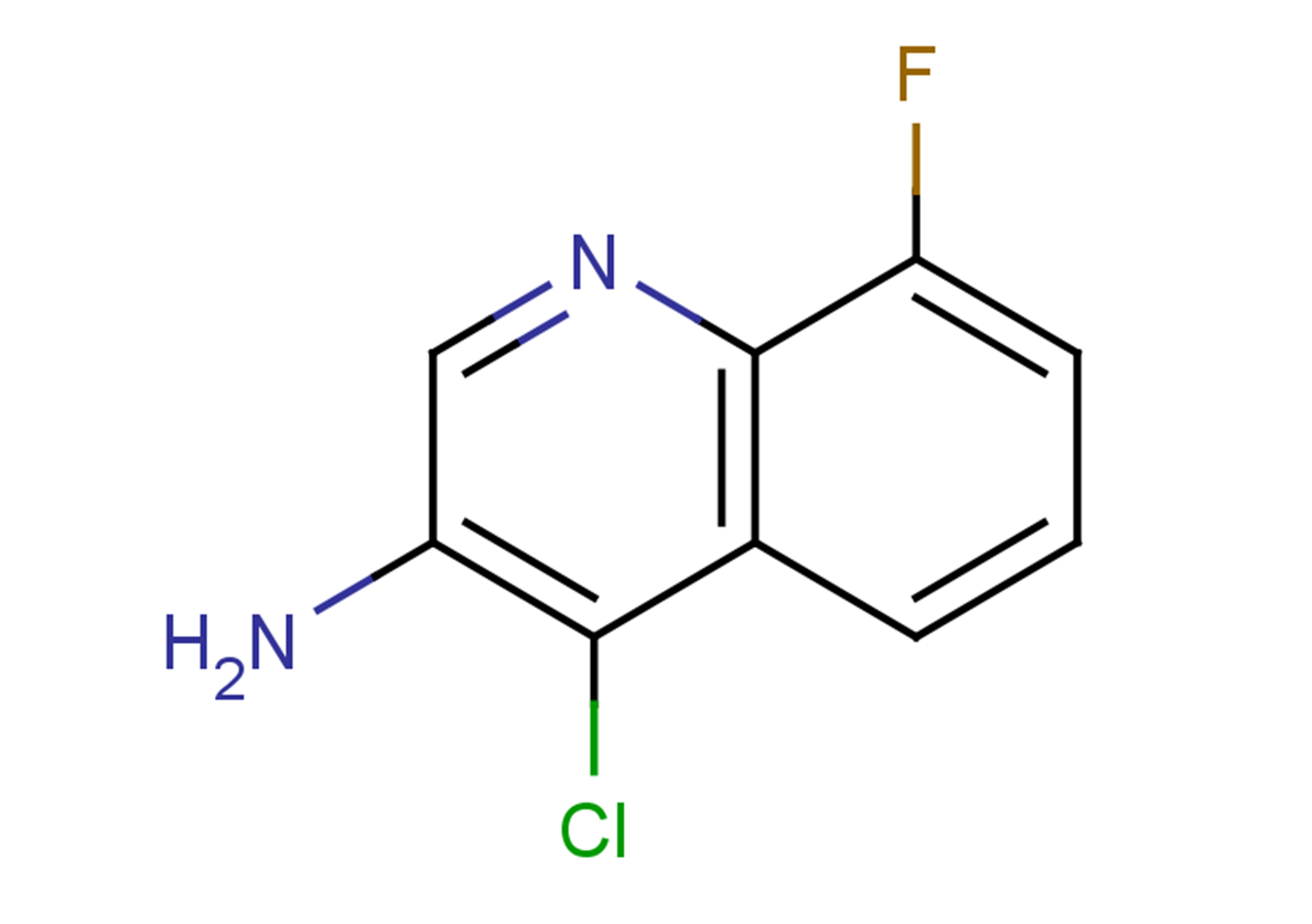 4-chloro-8-fluoroquinolin-3-amine