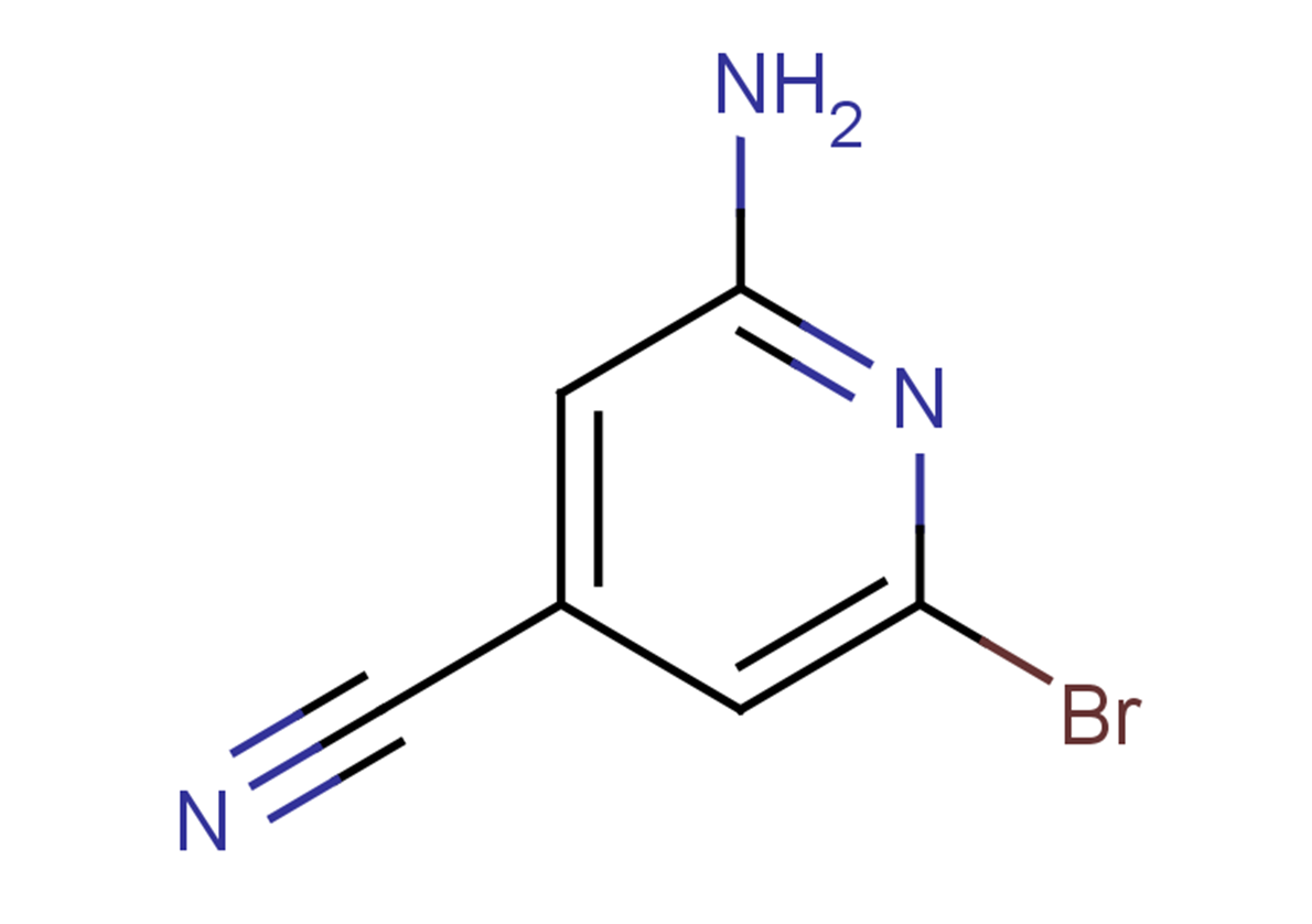 2-amino-6-bromopyridine-4-carbonitrile