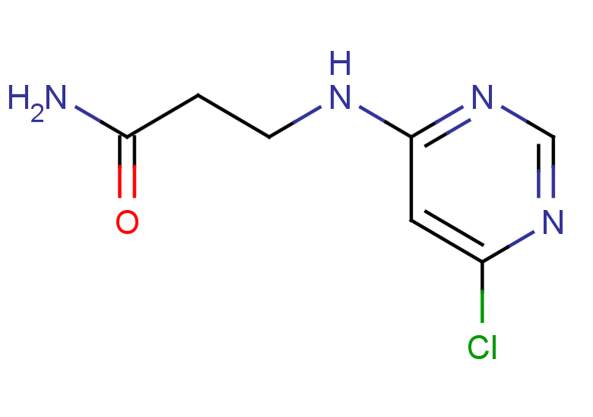 3-[(6-chloropyrimidin-4-yl)amino]propanamide