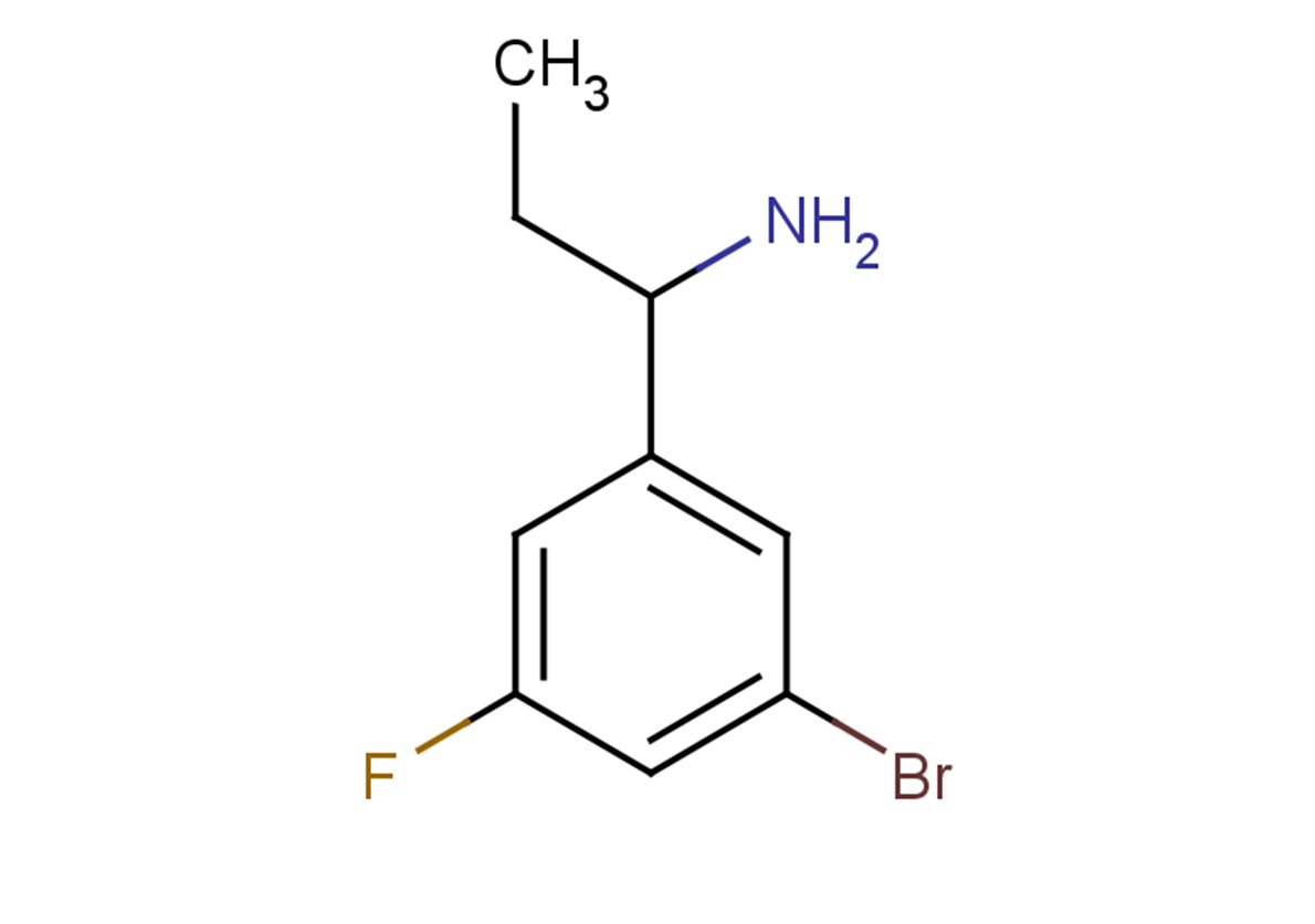 1-(3-bromo-5-fluorophenyl)propan-1-amine