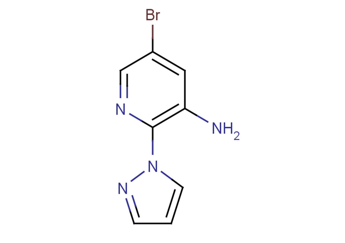5-bromo-2-(1H-pyrazol-1-yl)pyridin-3-amine