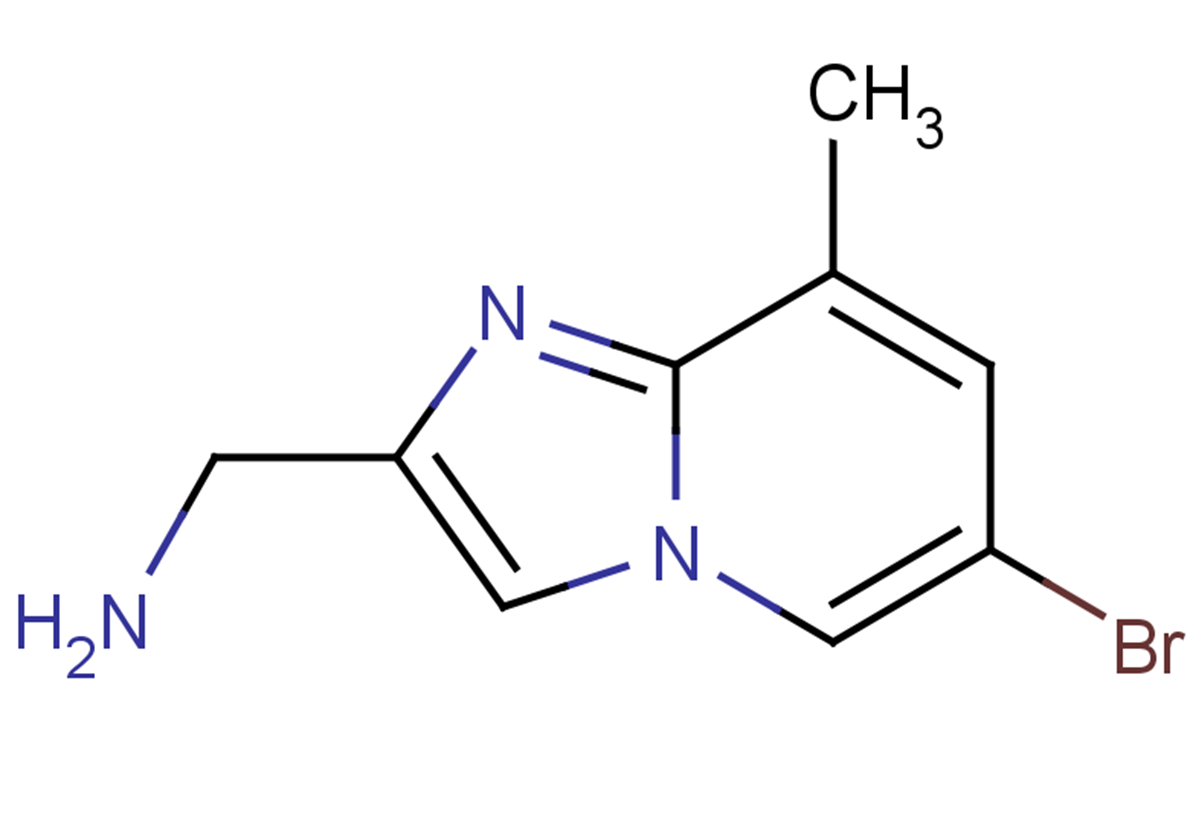 {6-bromo-8-methylimidazo[1,2-a]pyridin-2-yl}methanamine