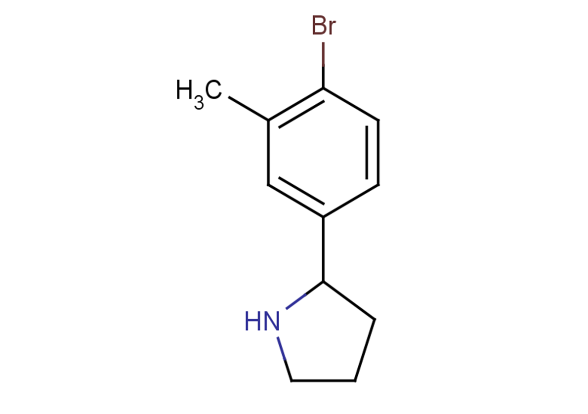 2-(4-bromo-3-methylphenyl)pyrrolidine
