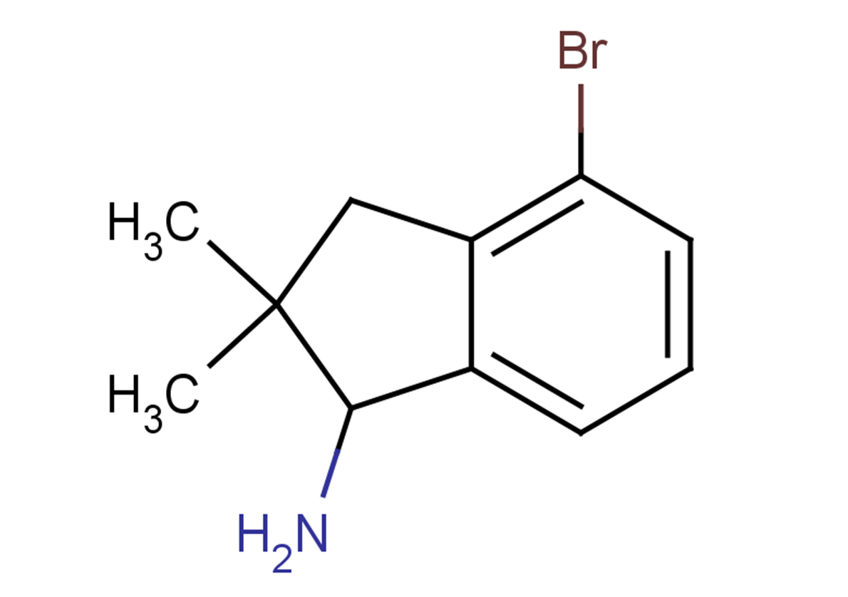 4-bromo-2,2-dimethyl-2,3-dihydro-1H-inden-1-amine