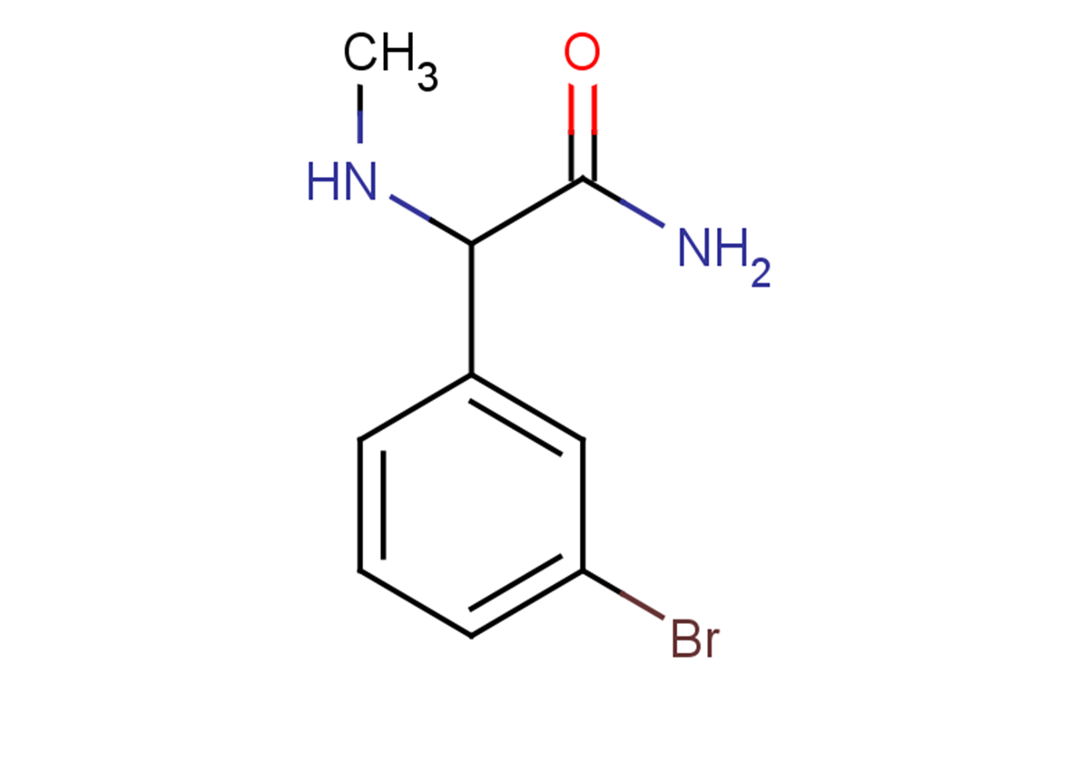 2-(3-bromophenyl)-2-(methylamino)acetamide