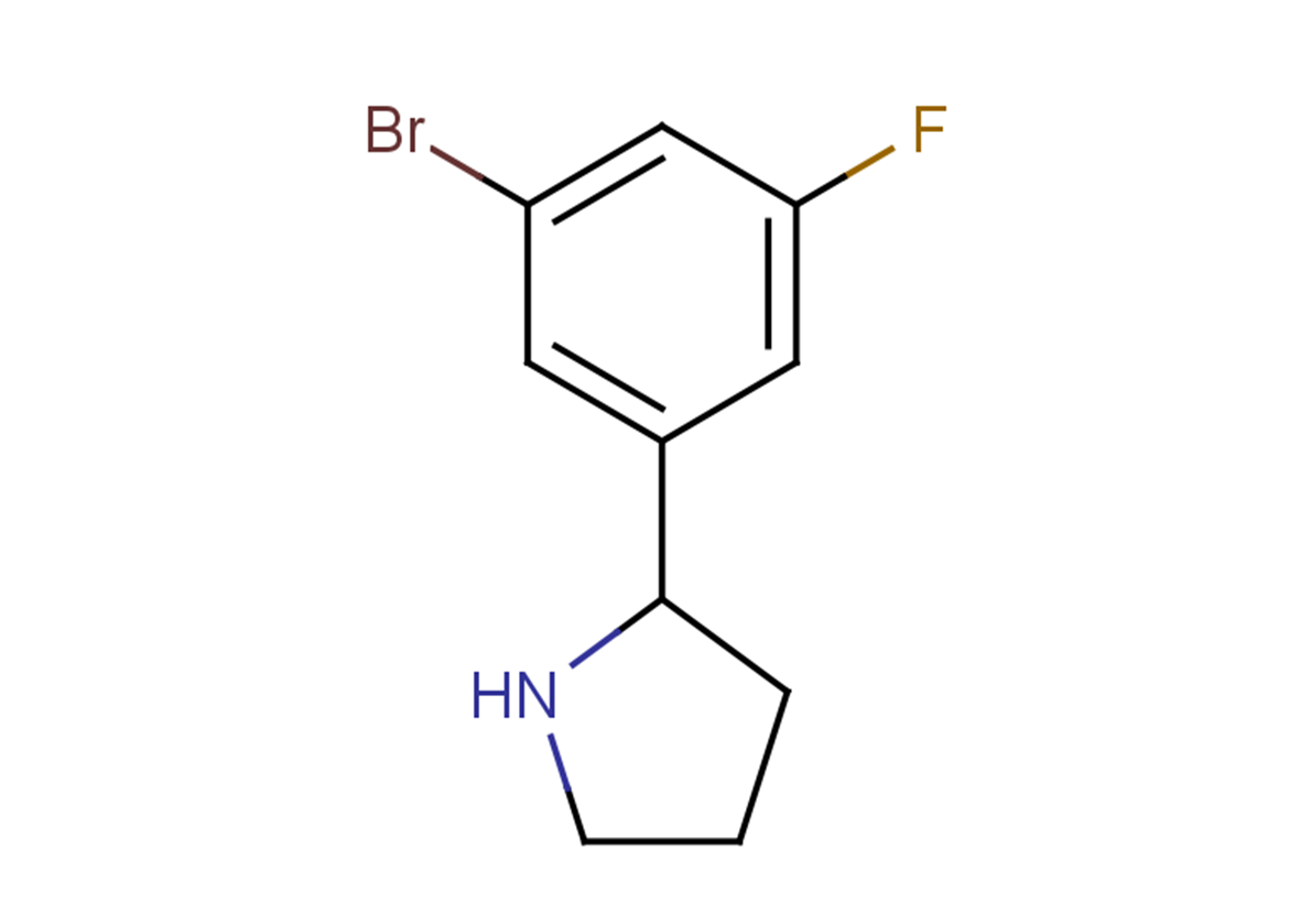 2-(3-bromo-5-fluorophenyl)pyrrolidine