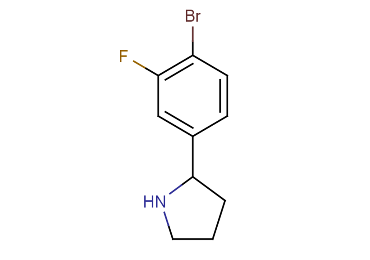 2-(4-bromo-3-fluorophenyl)pyrrolidine