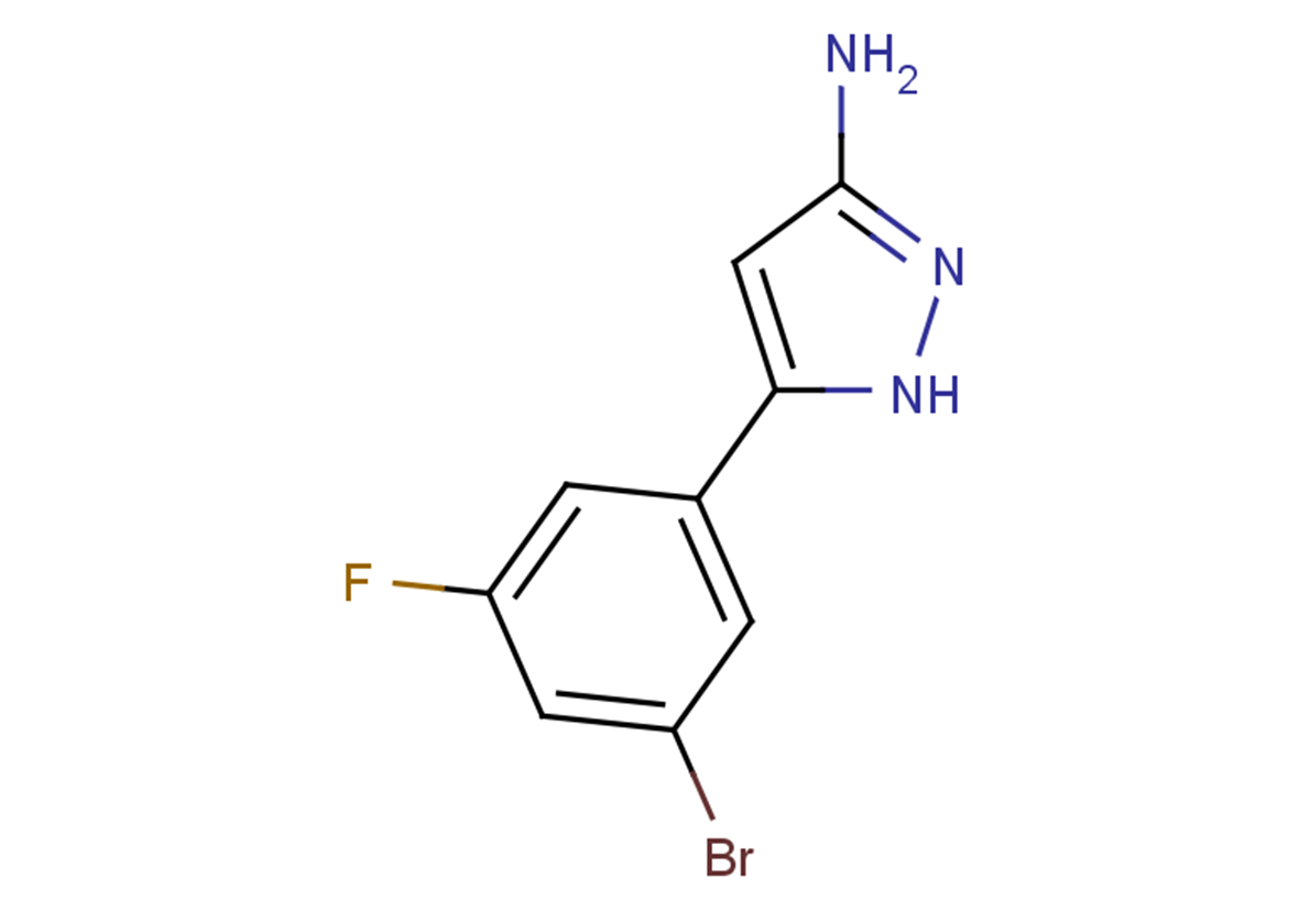 5-(3-bromo-5-fluorophenyl)-1H-pyrazol-3-amine
