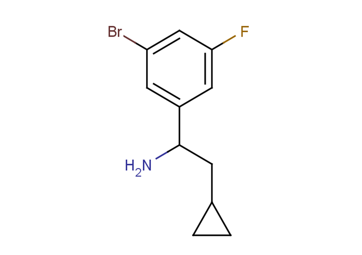 1-(3-bromo-5-fluorophenyl)-2-cyclopropylethan-1-amine