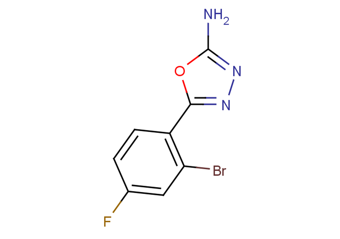5-(2-bromo-4-fluorophenyl)-1,3,4-oxadiazol-2-amine