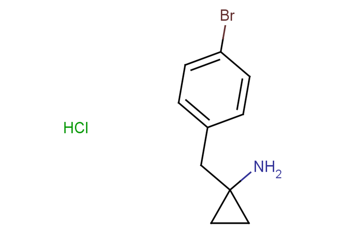 1-[(4-bromophenyl)methyl]cyclopropan-1-amine hydrochloride