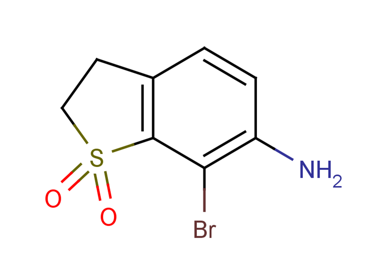 6-amino-7-bromo-2,3-dihydro-1$l^{6}-benzothiophene-1,1-dione