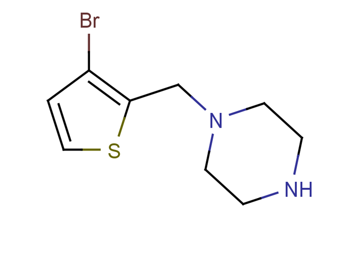 1-[(3-bromothiophen-2-yl)methyl]piperazine