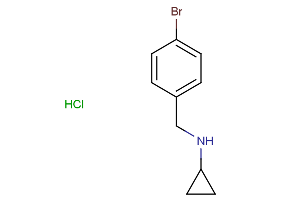 N-[(4-bromophenyl)methyl]cyclopropanamine hydrochloride