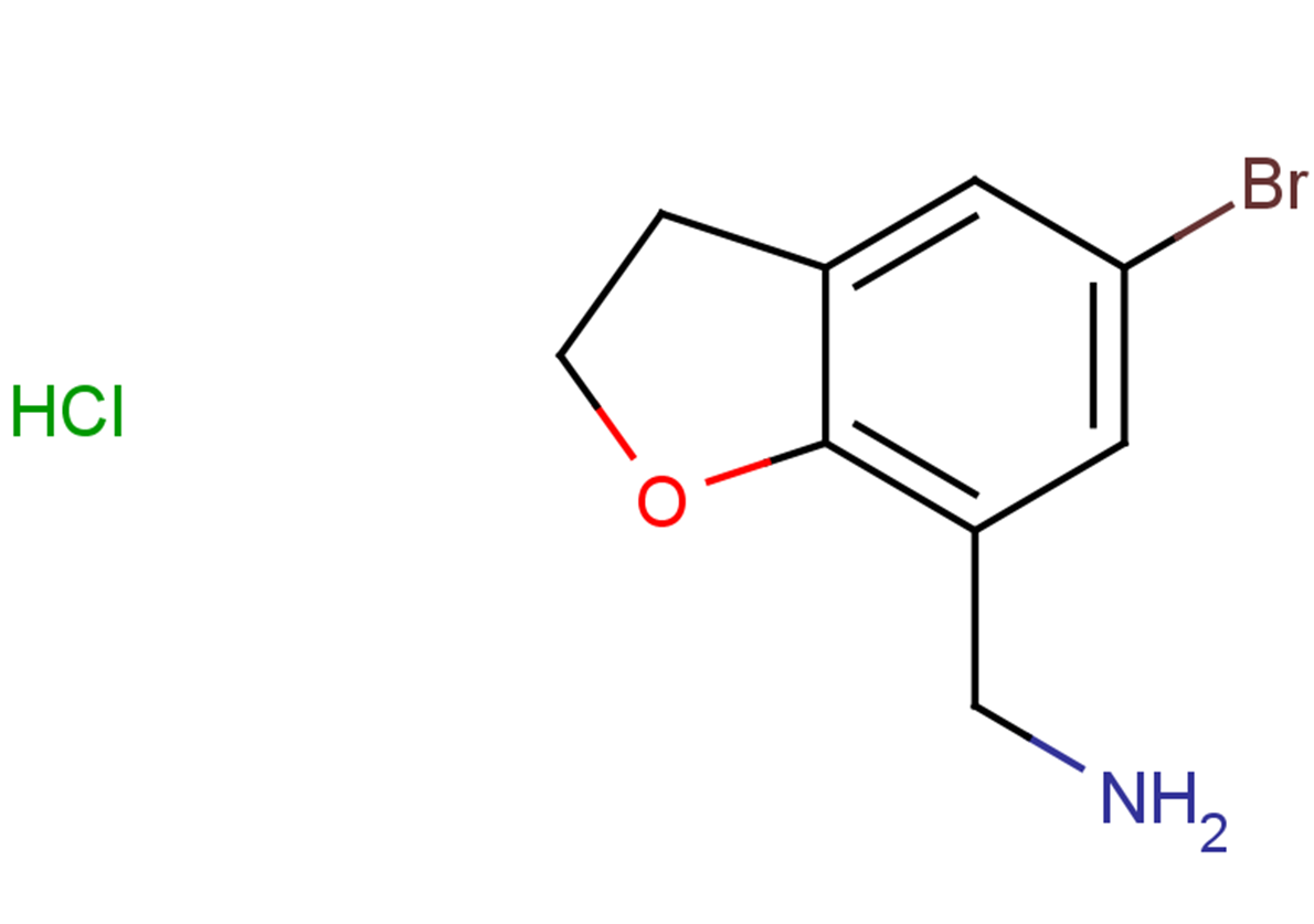 (5-bromo-2,3-dihydro-1-benzofuran-7-yl)methanamine hydrochloride