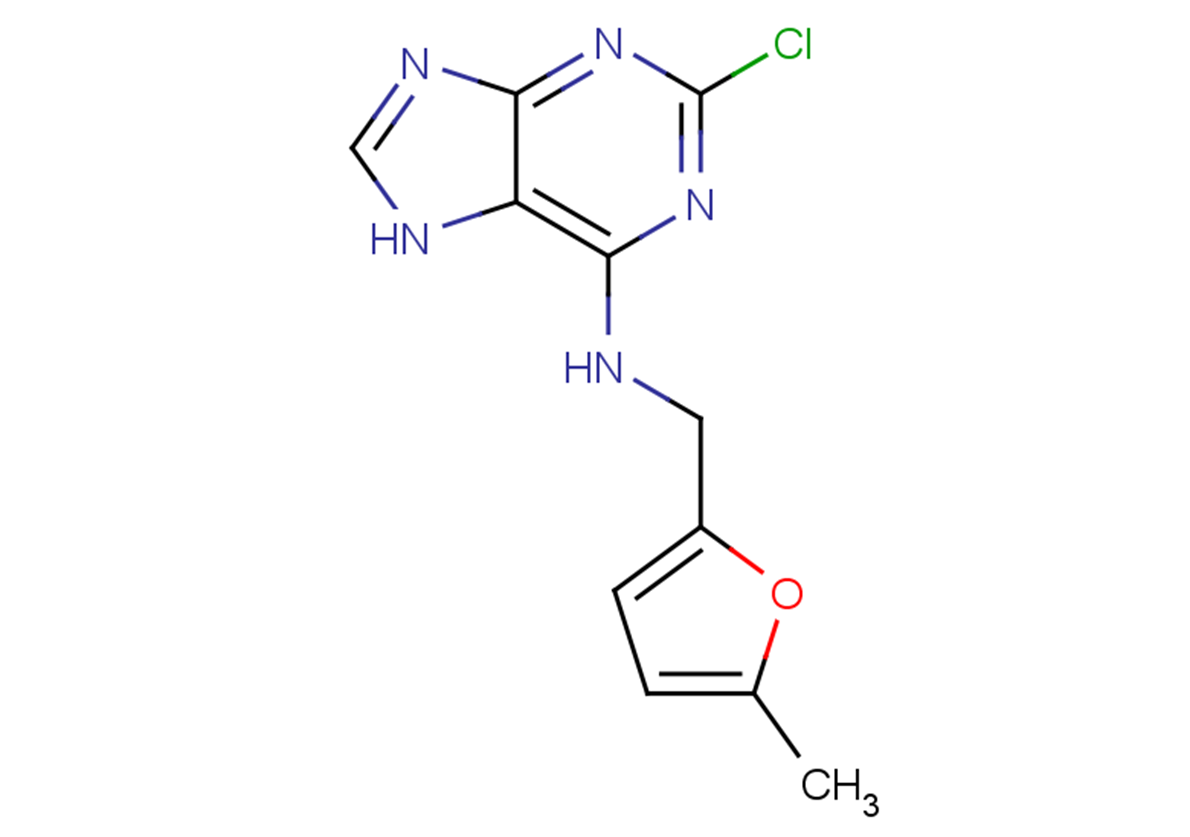 2-chloro-N-[(5-methylfuran-2-yl)methyl]-7H-purin-6-amine