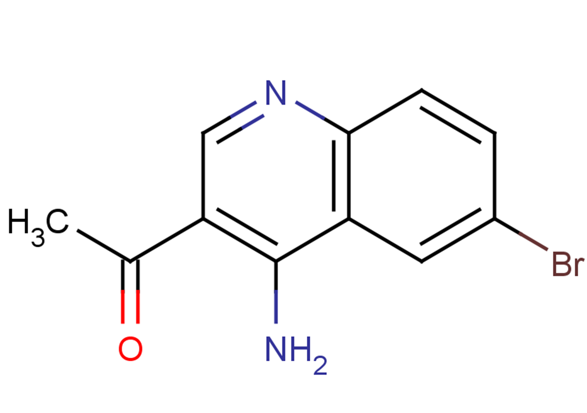 1-(4-amino-6-bromoquinolin-3-yl)ethan-1-one