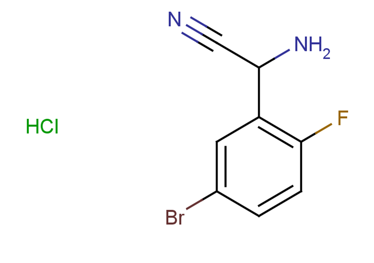 2-amino-2-(5-bromo-2-fluorophenyl)acetonitrile hydrochloride