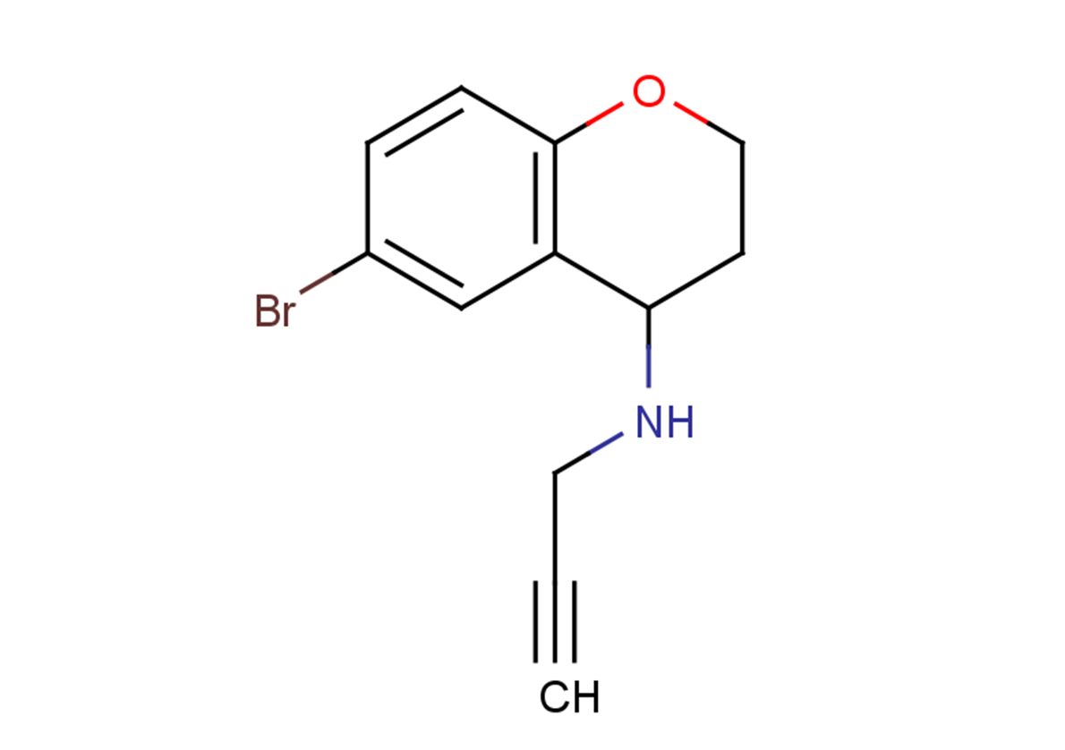 6-bromo-N-(prop-2-yn-1-yl)-3,4-dihydro-2H-1-benzopyran-4-amine