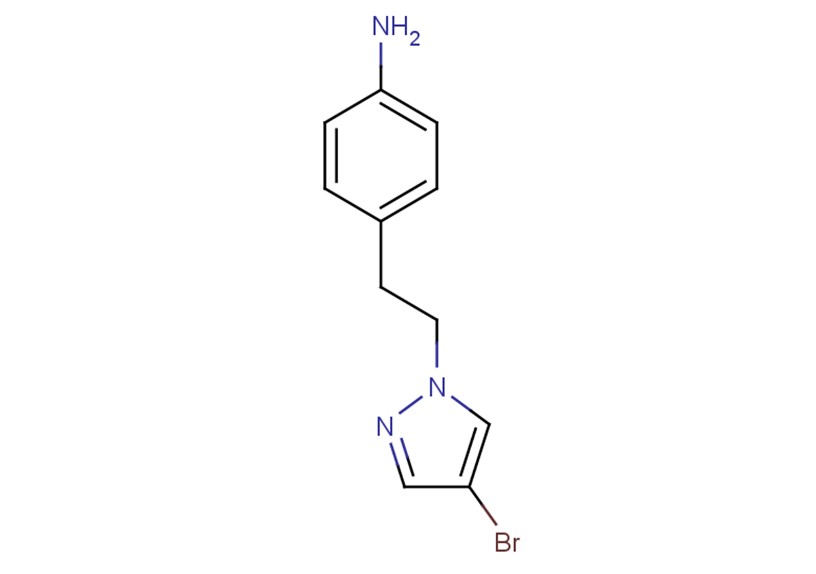 4-[2-(4-bromo-1H-pyrazol-1-yl)ethyl]aniline