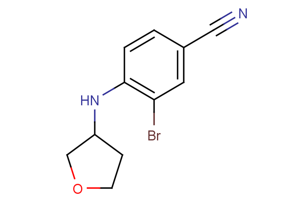 3-bromo-4-(oxolan-3-ylamino)benzonitrile