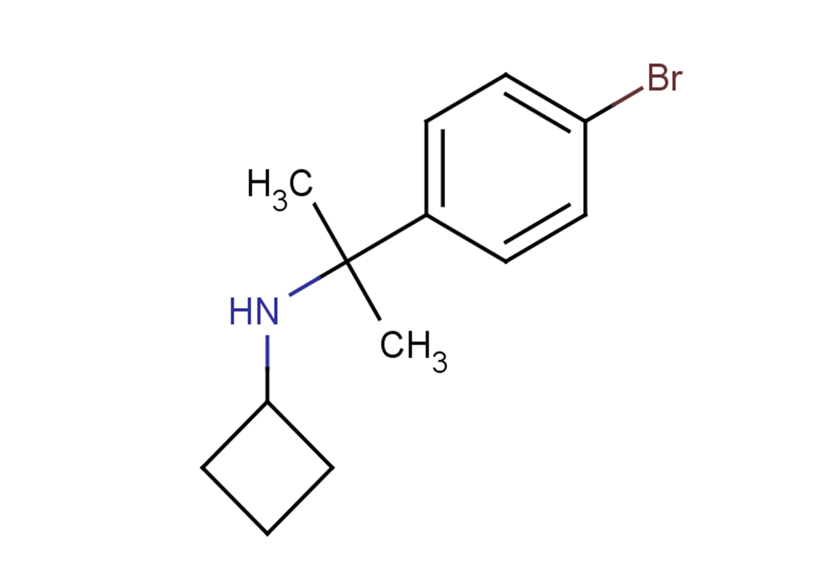 N-[2-(4-bromophenyl)propan-2-yl]cyclobutanamine