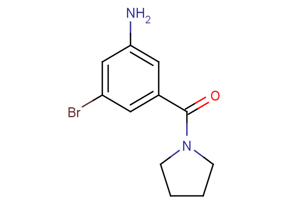 3-bromo-5-[(pyrrolidin-1-yl)carbonyl]aniline