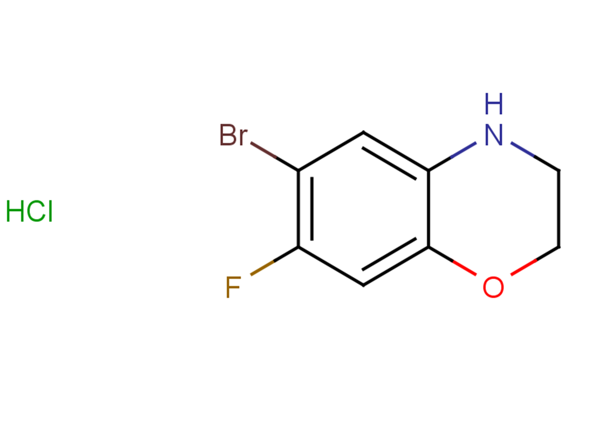6-bromo-7-fluoro-3,4-dihydro-2H-1,4-benzoxazine hydrochloride