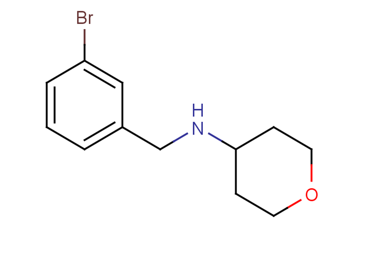 N-[(3-bromophenyl)methyl]oxan-4-amine