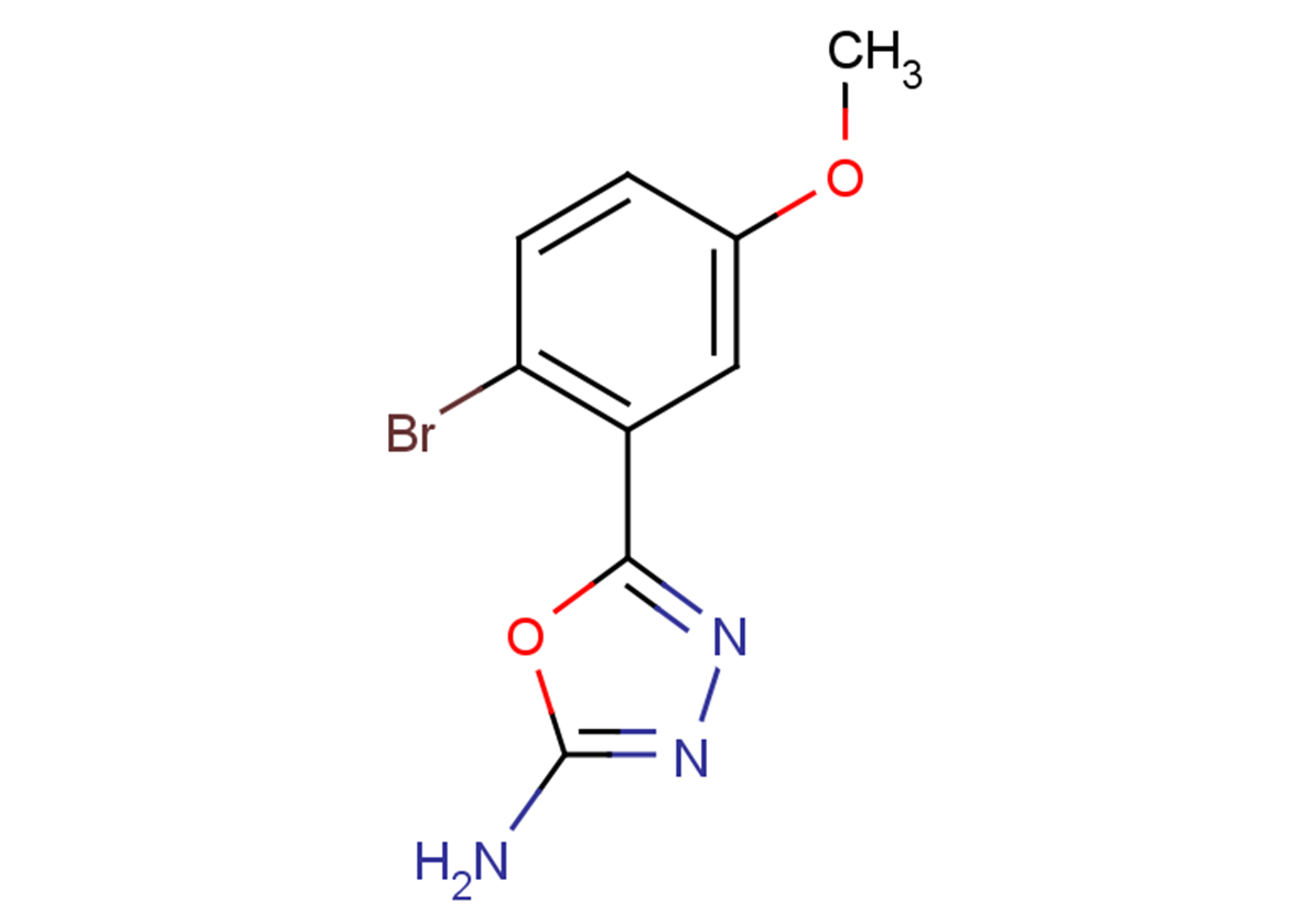 5-(2-bromo-5-methoxyphenyl)-1,3,4-oxadiazol-2-amine