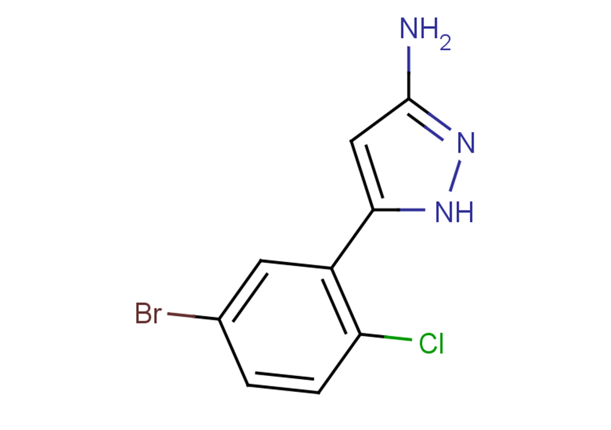 5-(5-bromo-2-chlorophenyl)-1H-pyrazol-3-amine