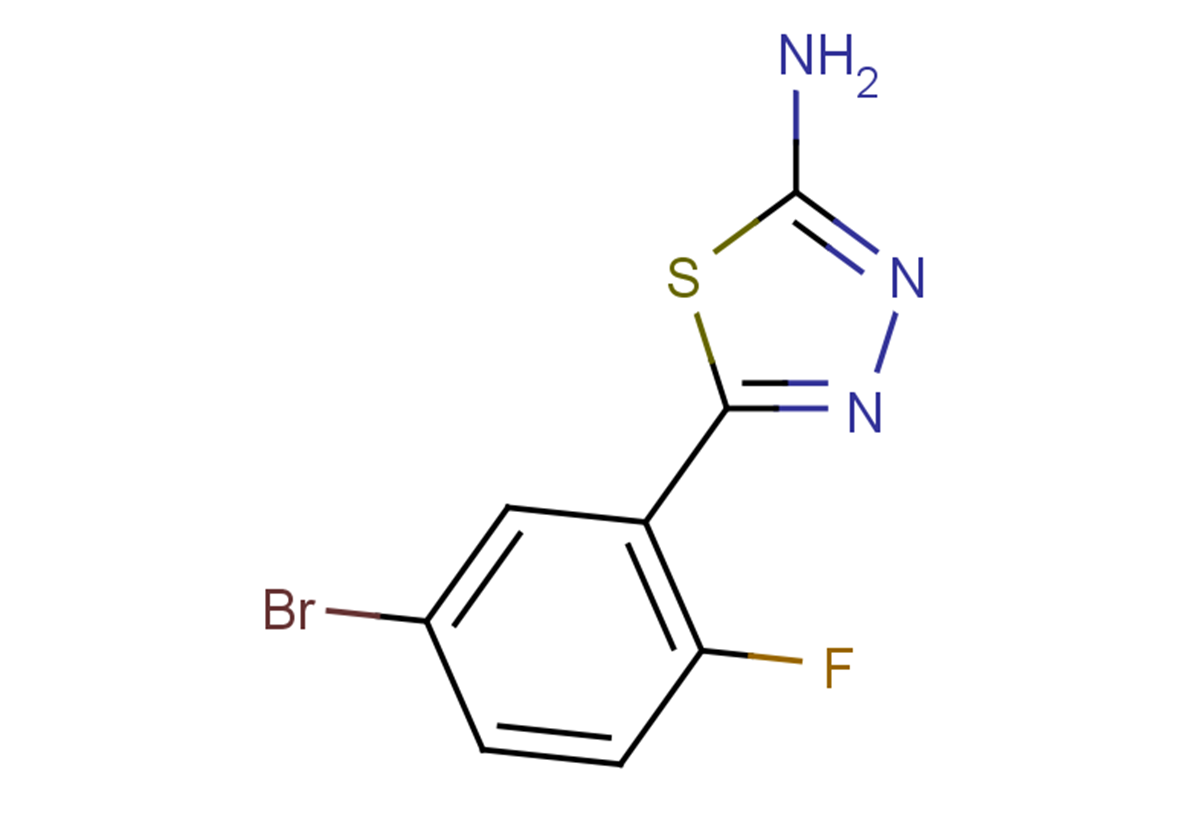 5-(5-bromo-2-fluorophenyl)-1,3,4-thiadiazol-2-amine