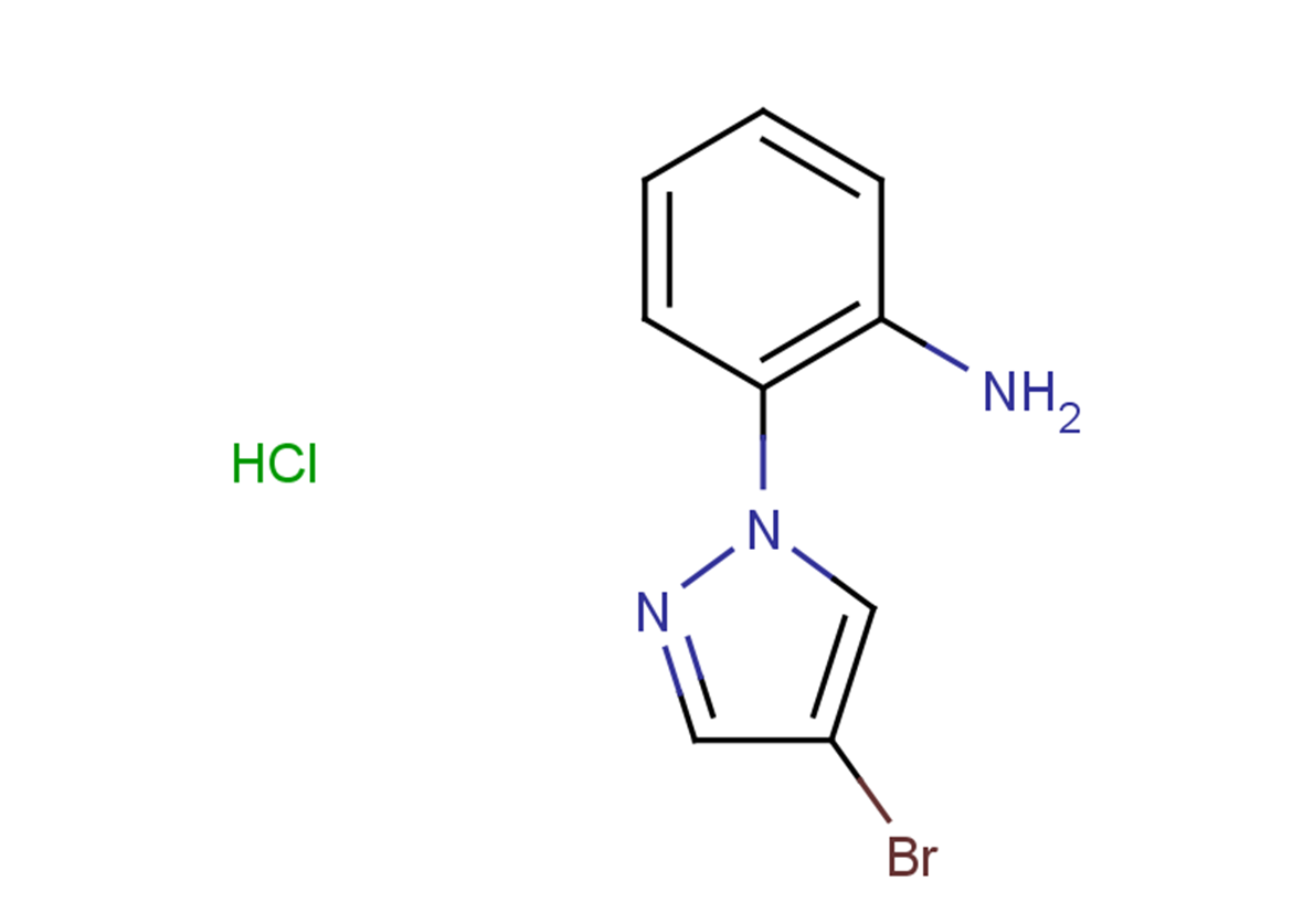 2-(4-bromo-1H-pyrazol-1-yl)aniline hydrochloride