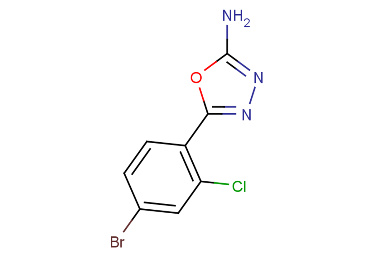 5-(4-bromo-2-chlorophenyl)-1,3,4-oxadiazol-2-amine
