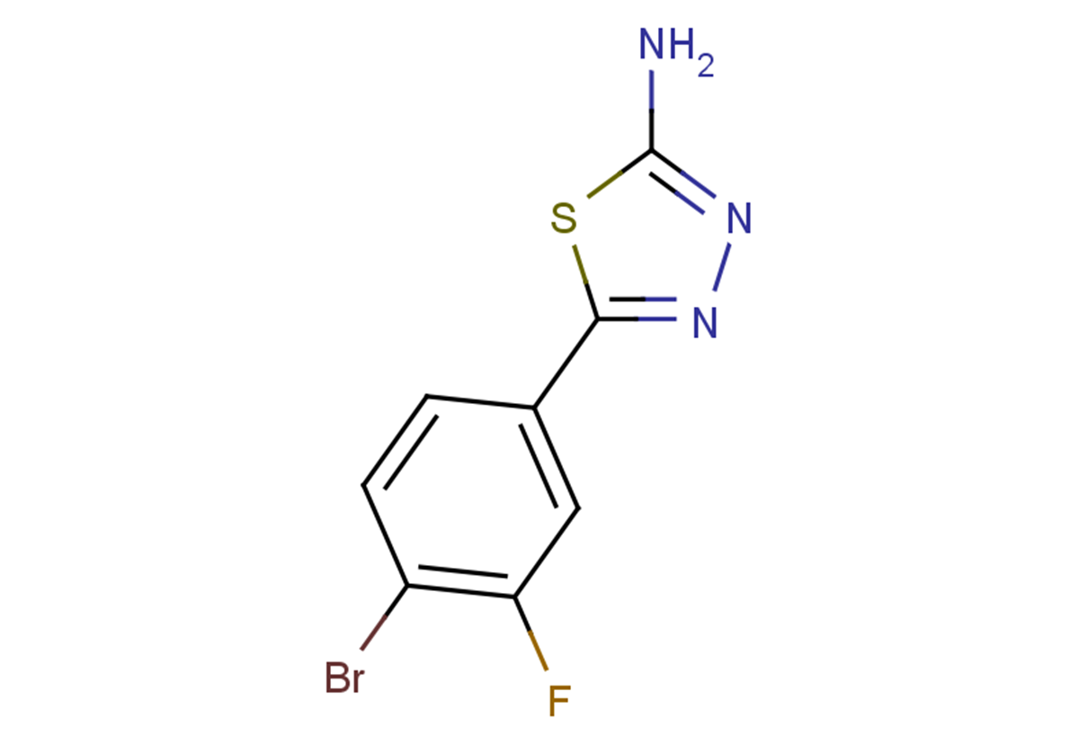 5-(4-bromo-3-fluorophenyl)-1,3,4-thiadiazol-2-amine