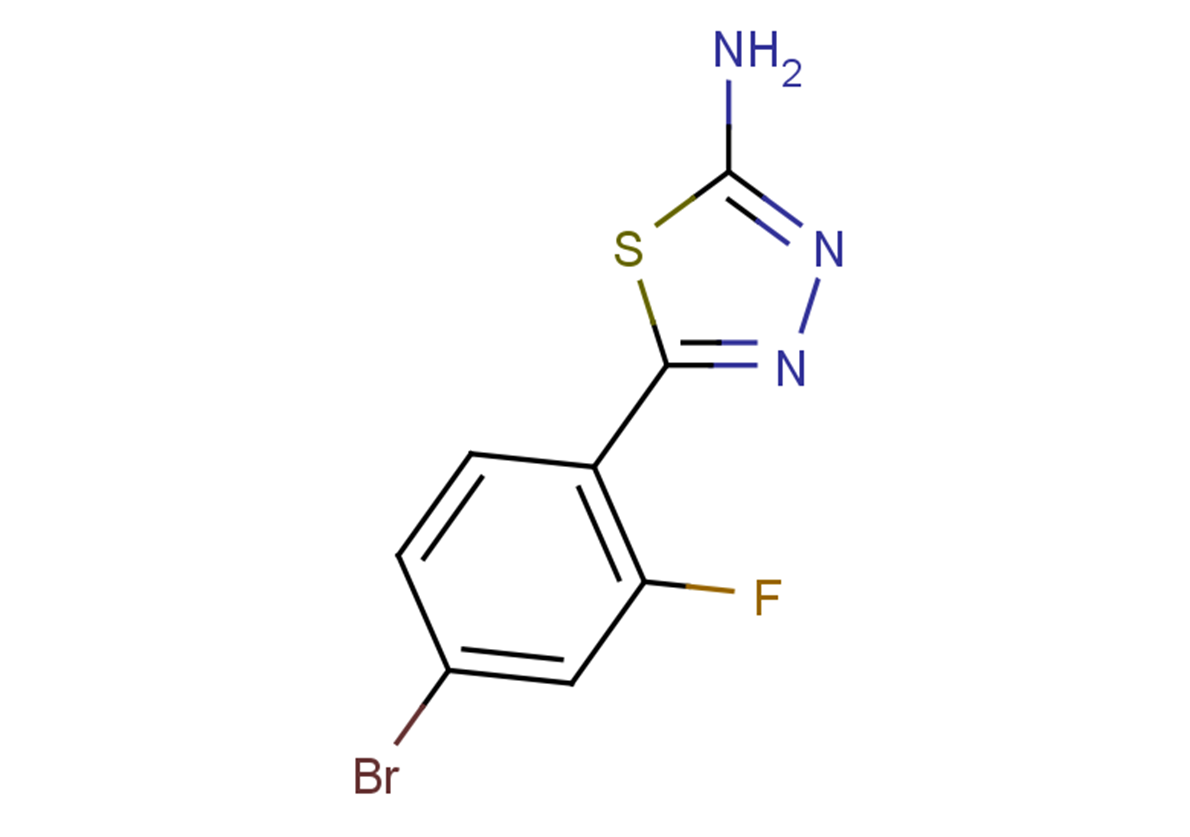 5-(4-bromo-2-fluorophenyl)-1,3,4-thiadiazol-2-amine