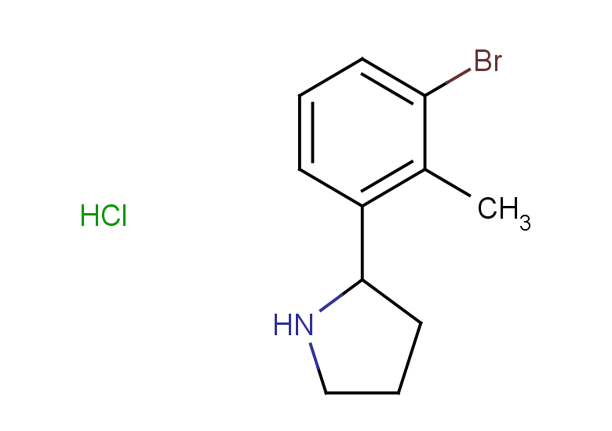 2-(3-bromo-2-methylphenyl)pyrrolidine hydrochloride