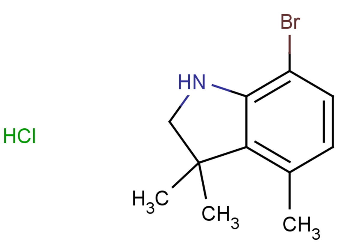 7-bromo-3,3,4-trimethyl-2,3-dihydro-1H-indole hydrochloride