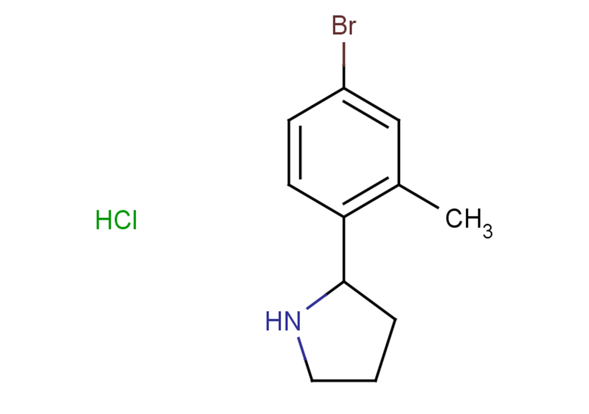 2-(4-bromo-2-methylphenyl)pyrrolidine hydrochloride