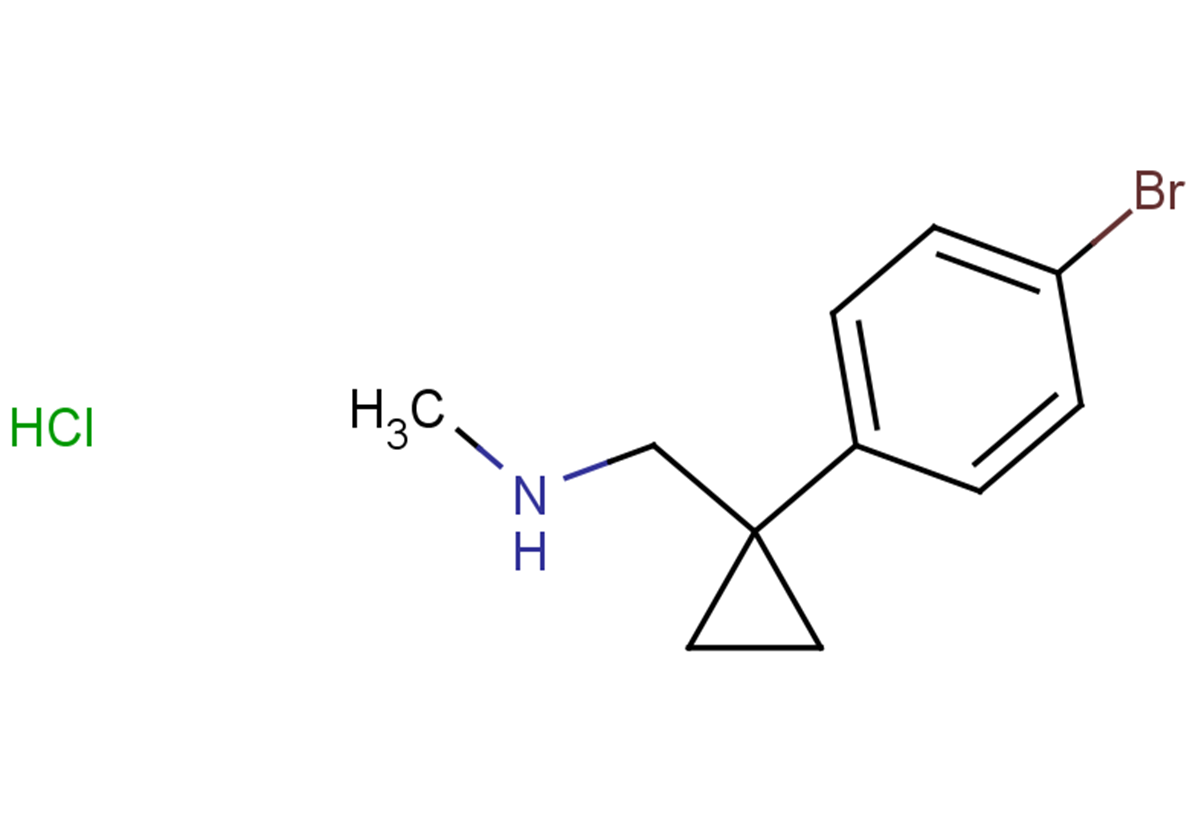 {[1-(4-bromophenyl)cyclopropyl]methyl}(methyl)amine hydrochloride