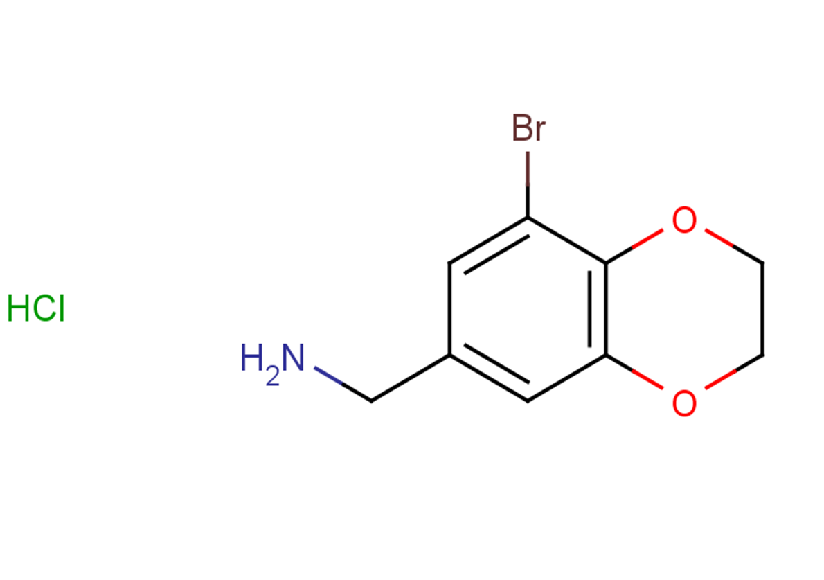 (8-bromo-2,3-dihydro-1,4-benzodioxin-6-yl)methanamine hydrochloride