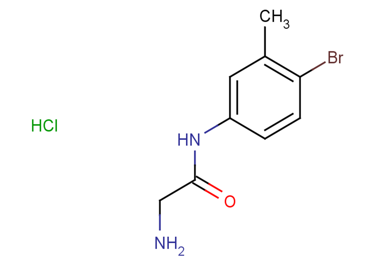 2-amino-N-(4-bromo-3-methylphenyl)acetamide hydrochloride