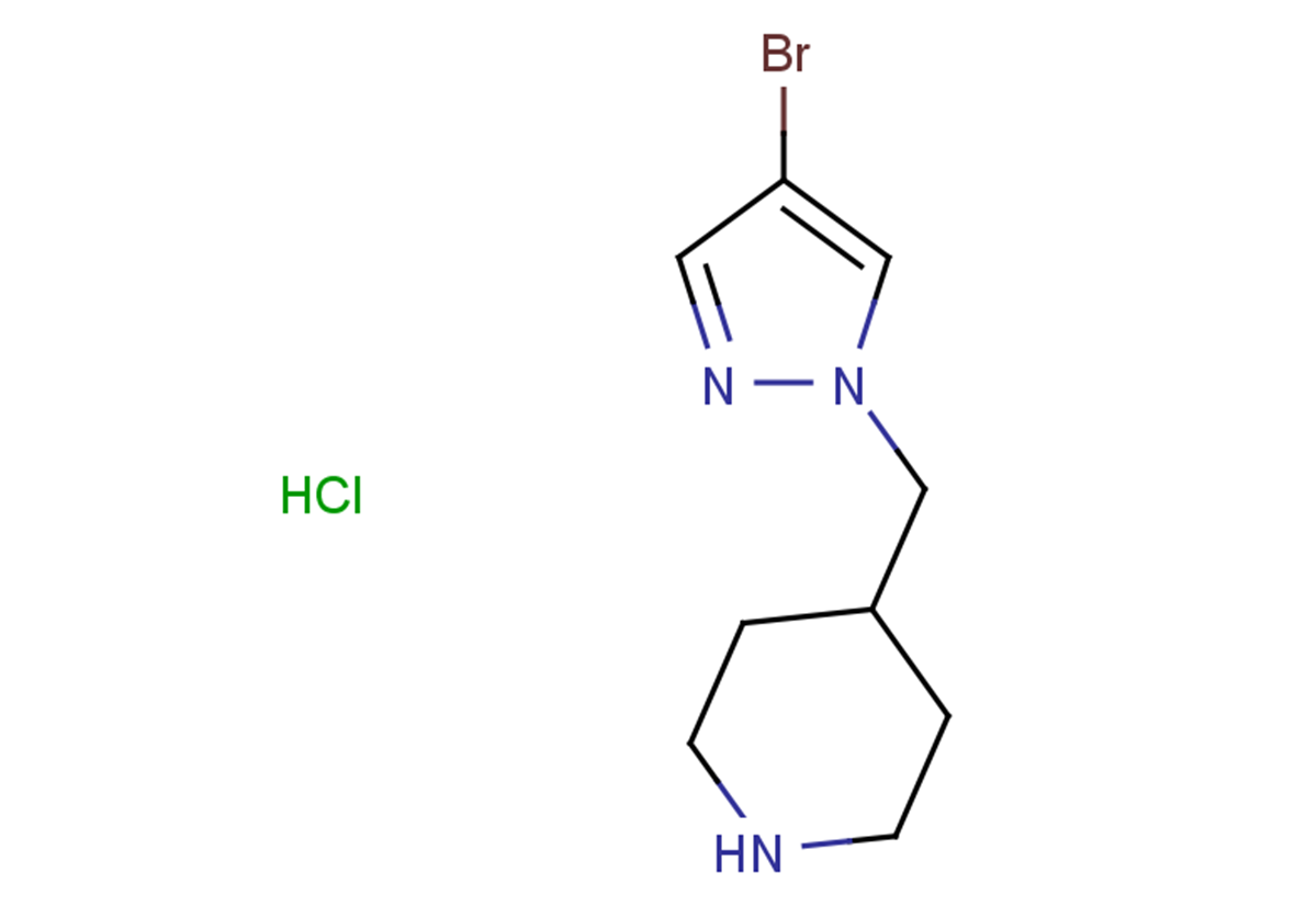 4-[(4-bromo-1H-pyrazol-1-yl)methyl]piperidine hydrochloride