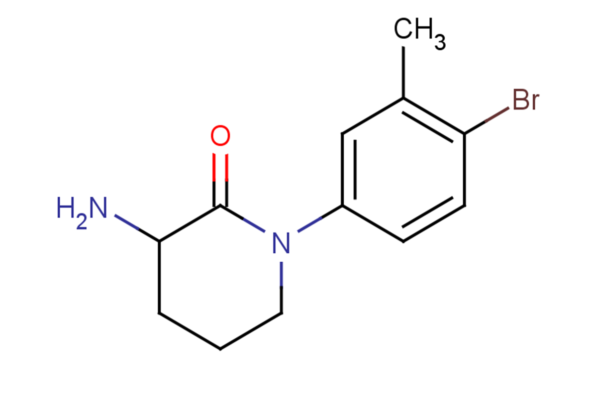3-amino-1-(4-bromo-3-methylphenyl)piperidin-2-one