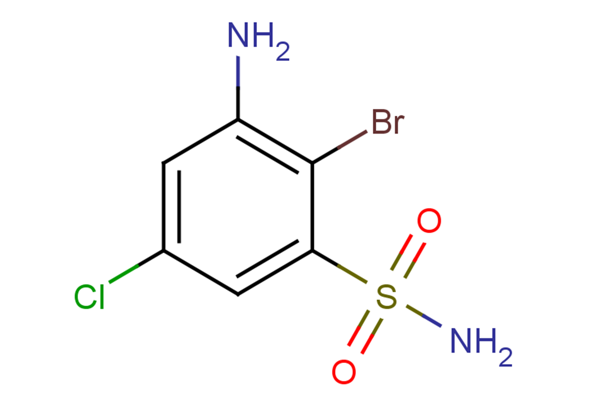 3-amino-2-bromo-5-chlorobenzene-1-sulfonamide