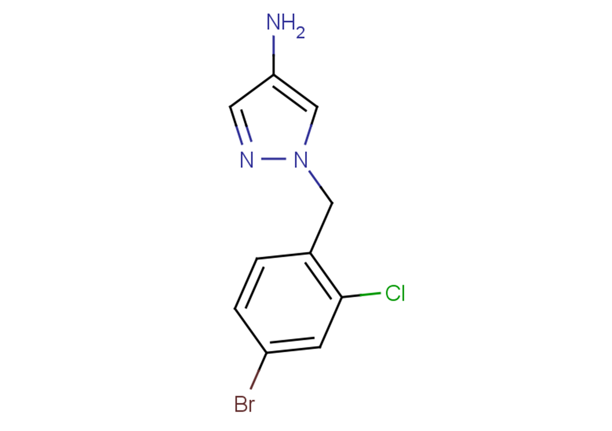 1-[(4-bromo-2-chlorophenyl)methyl]-1H-pyrazol-4-amine