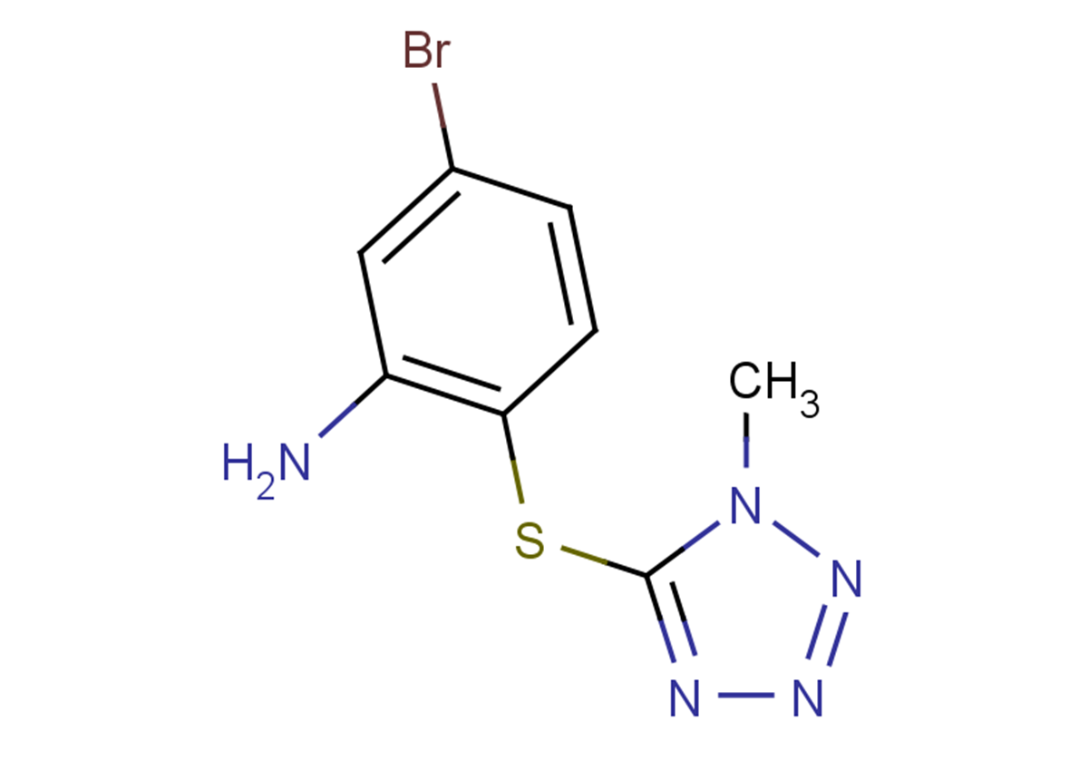 5-bromo-2-[(1-methyl-1H-1,2,3,4-tetrazol-5-yl)sulfanyl]aniline